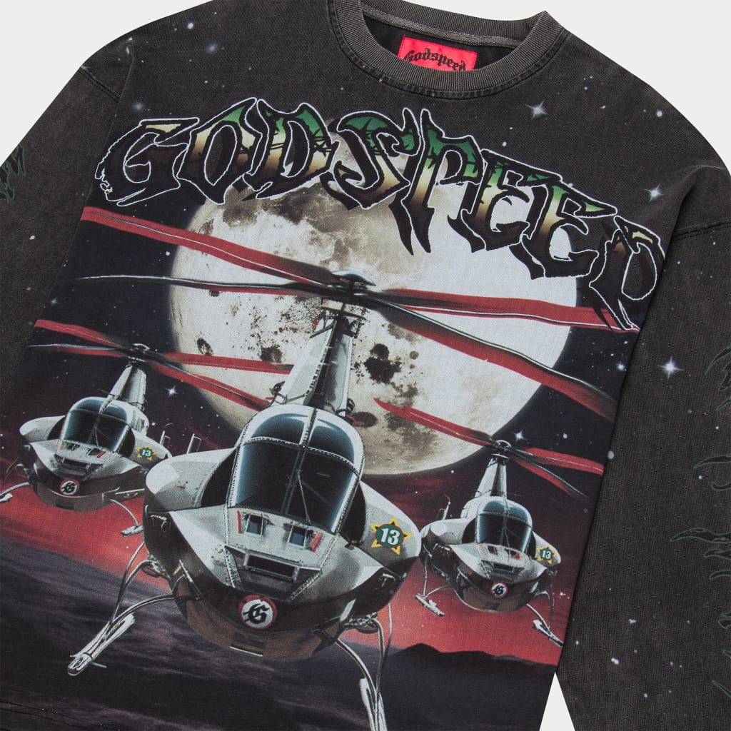 Air Strike LS T-shirt (Black Wash)