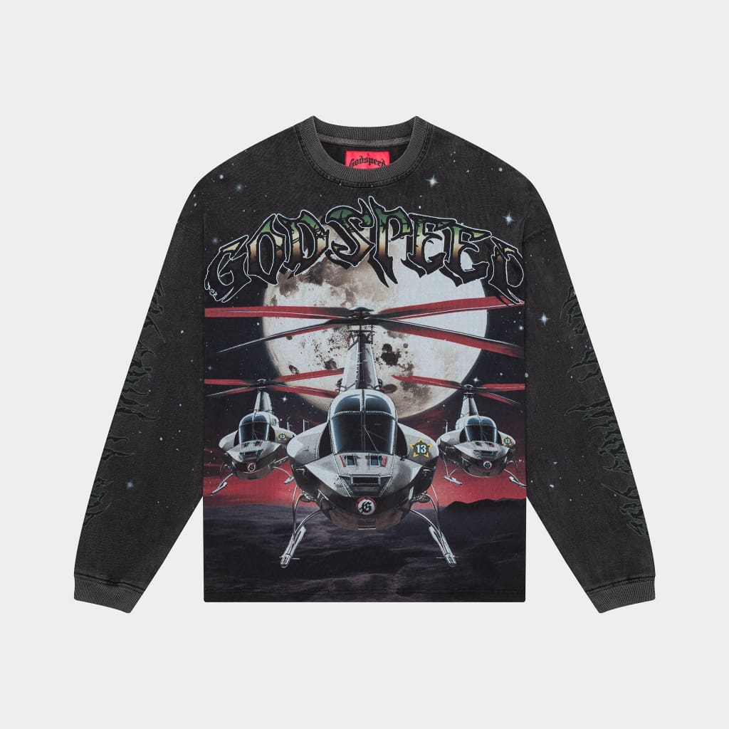 Air Strike LS T-shirt (Black Wash)