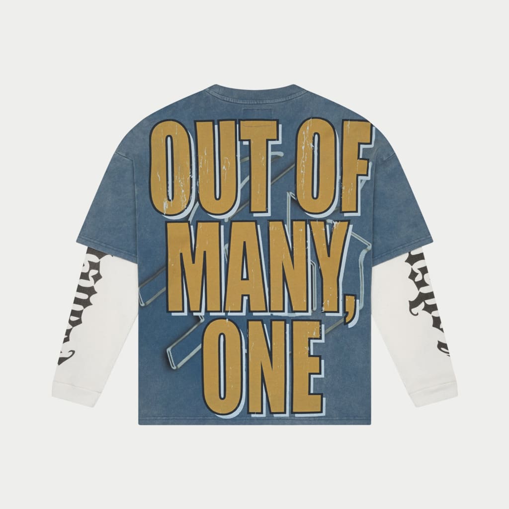 Chosen One Layered T-Shirt (Blue wash)