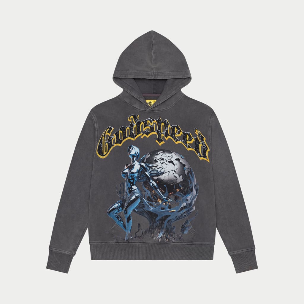 Chrome Seduction Hoodie (Grey Wash)