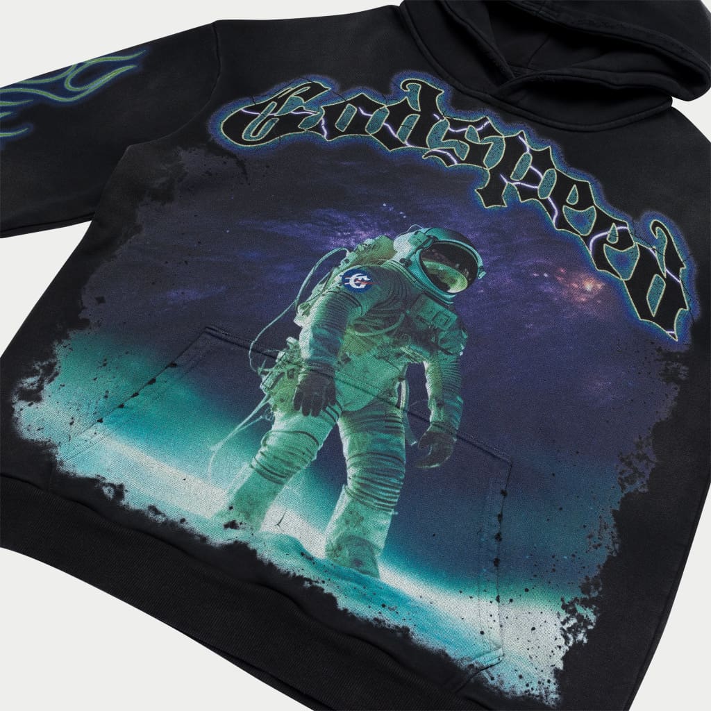 Extra Terrestrial V2 Hoodie (Black Wash)