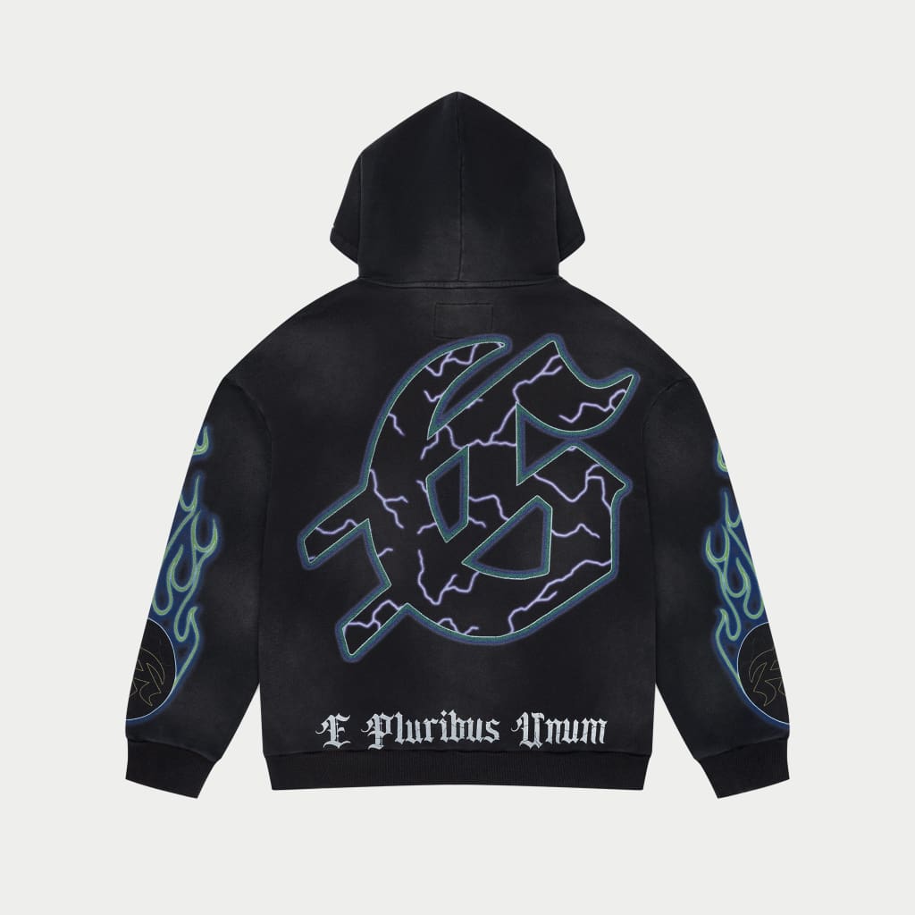 Extra Terrestrial V2 Hoodie (Black Wash)