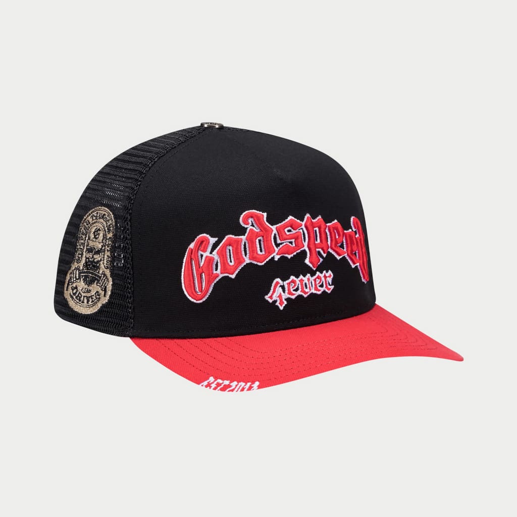 GS FOREVER TRUCKER HAT BLACK/RED/WHITE