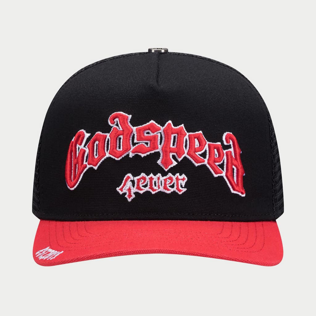 GS FOREVER TRUCKER HAT BLACK/RED/WHITE