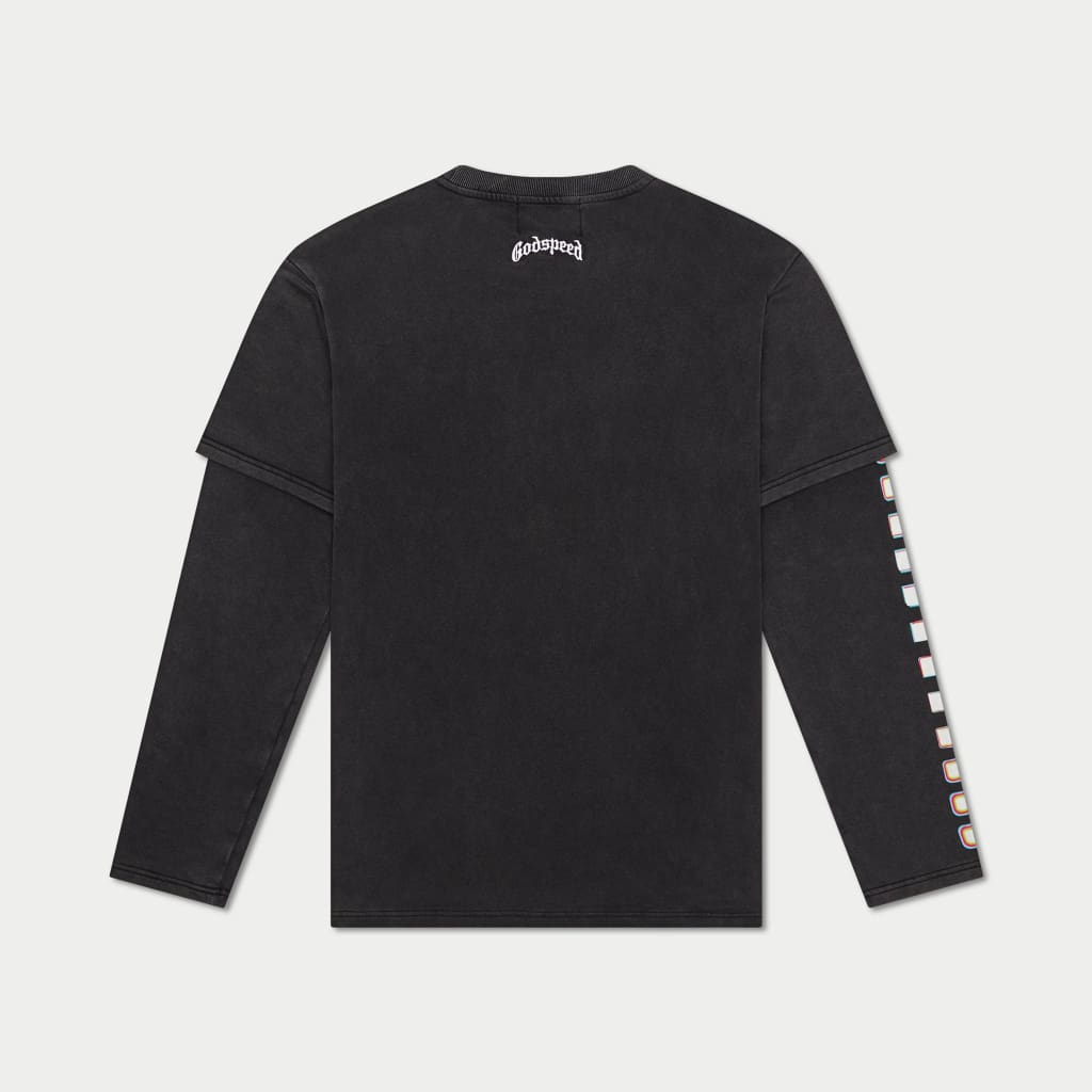 Neon Glitch Long Sleeve Shirt