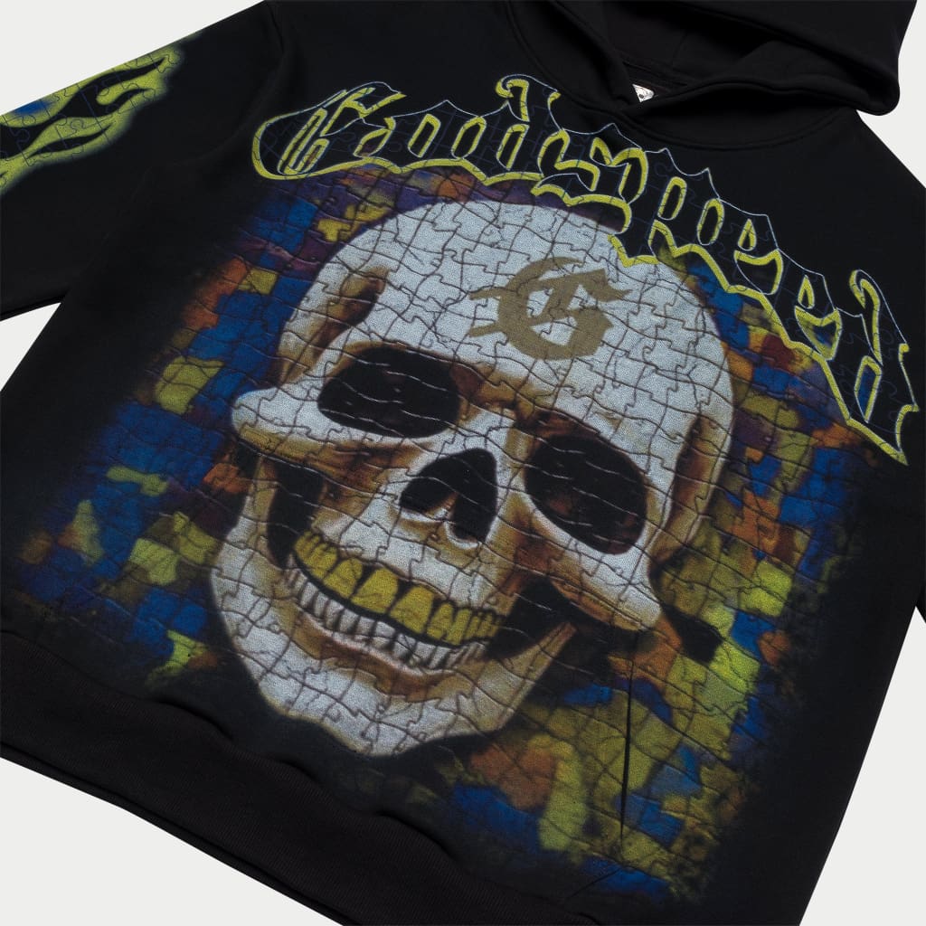 Puzzled Hoodie (Black )