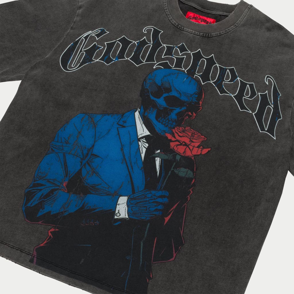 Smell The Roses T-Shirt (Grey Wash)