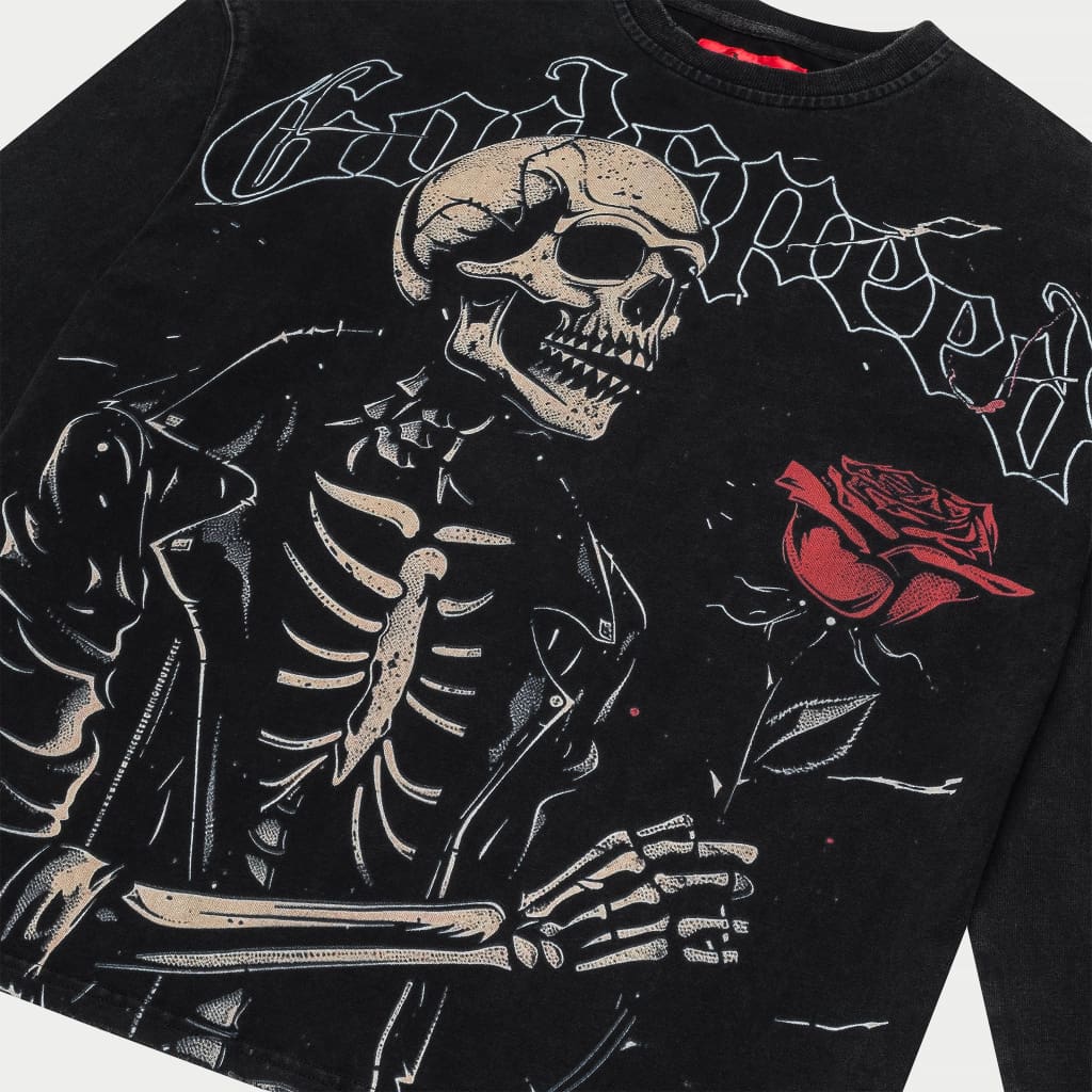 Valentine Long Sleeve (Black Wash)