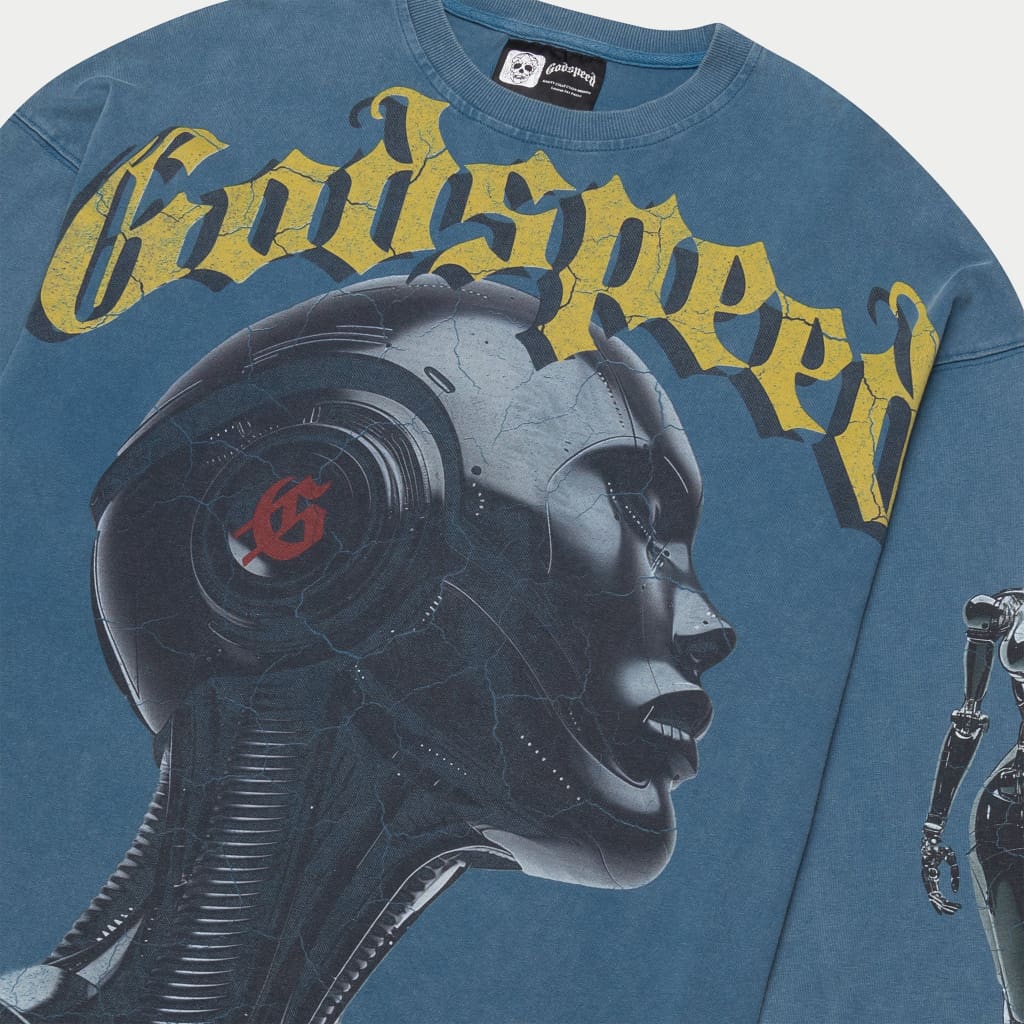 Alexa Long Sleeve Shirt (True Blue wash)