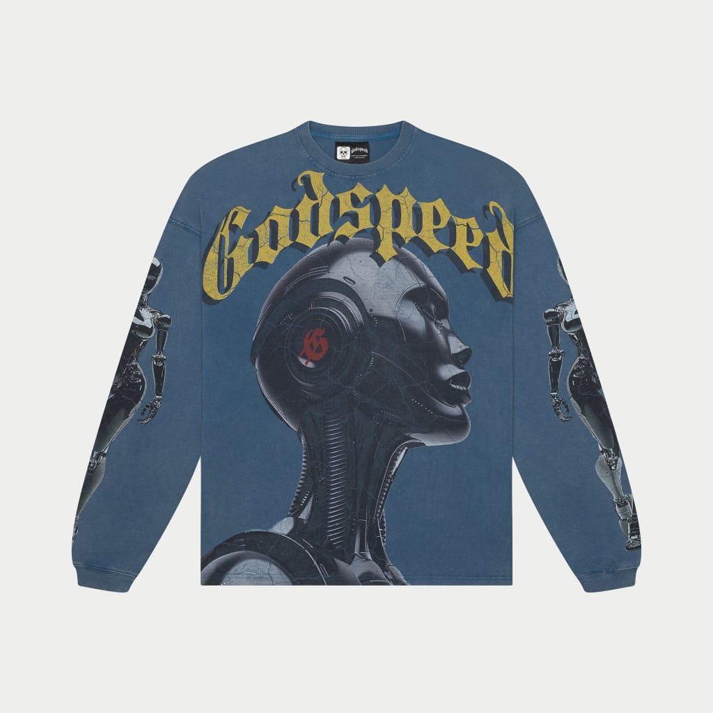 Alexa Long Sleeve Shirt (True Blue wash)
