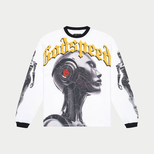 Alexa Long Sleeve T-shirt (White/Black)