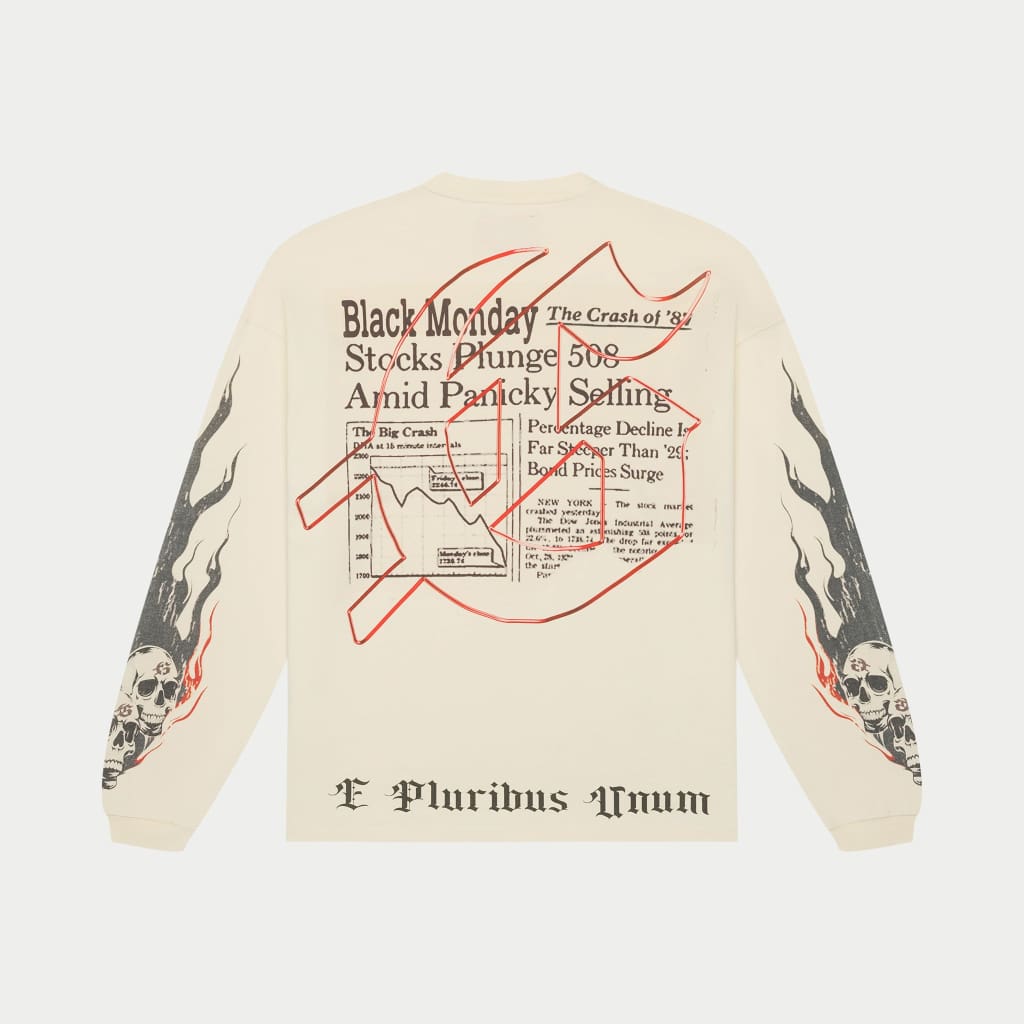 Black Monday Long Sleeve (Bone)