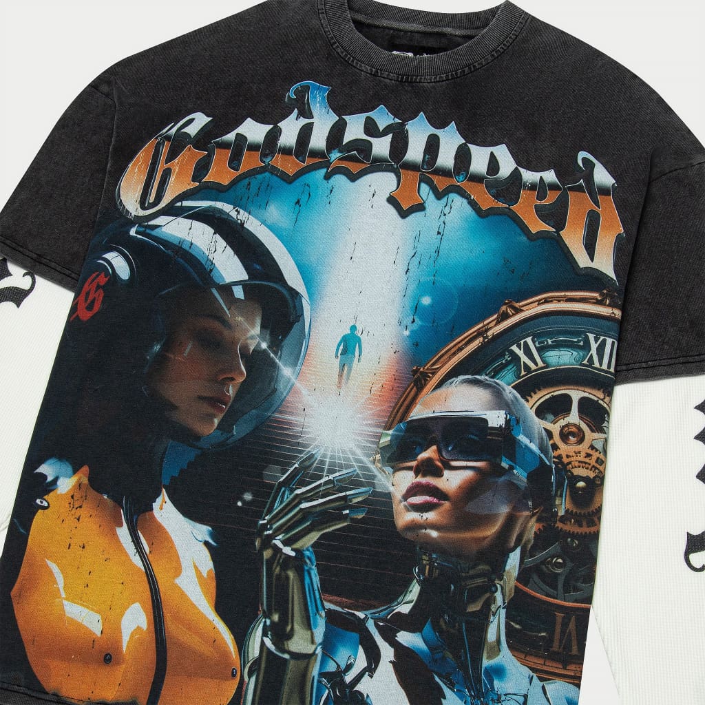 Chosen One Layered T-Shirt (Grey Wash)