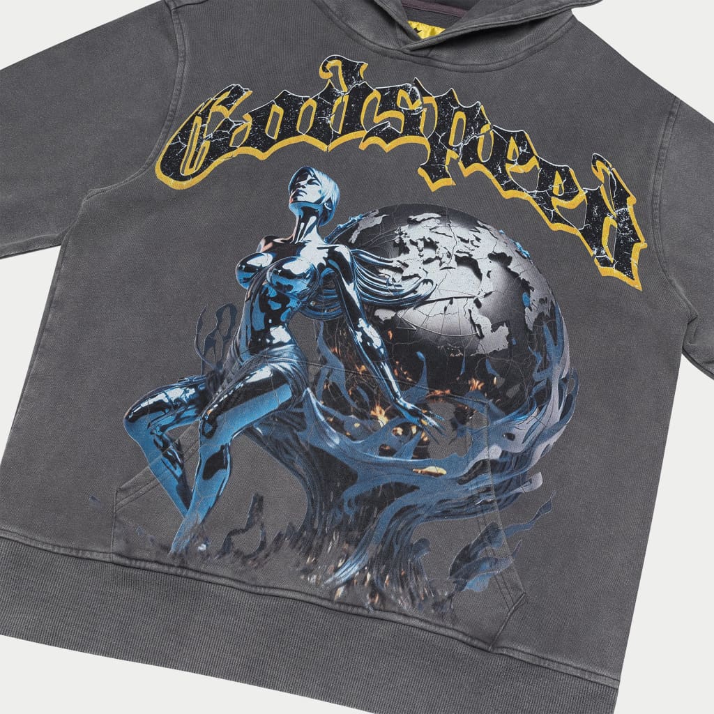 Chrome Seduction Hoodie (Grey Wash)