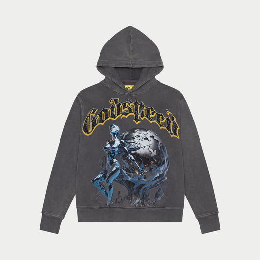 Chrome Seduction Hoodie (Grey Wash)