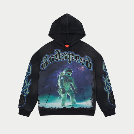 Extra Terrestrial V2 Hoodie (Black Wash)