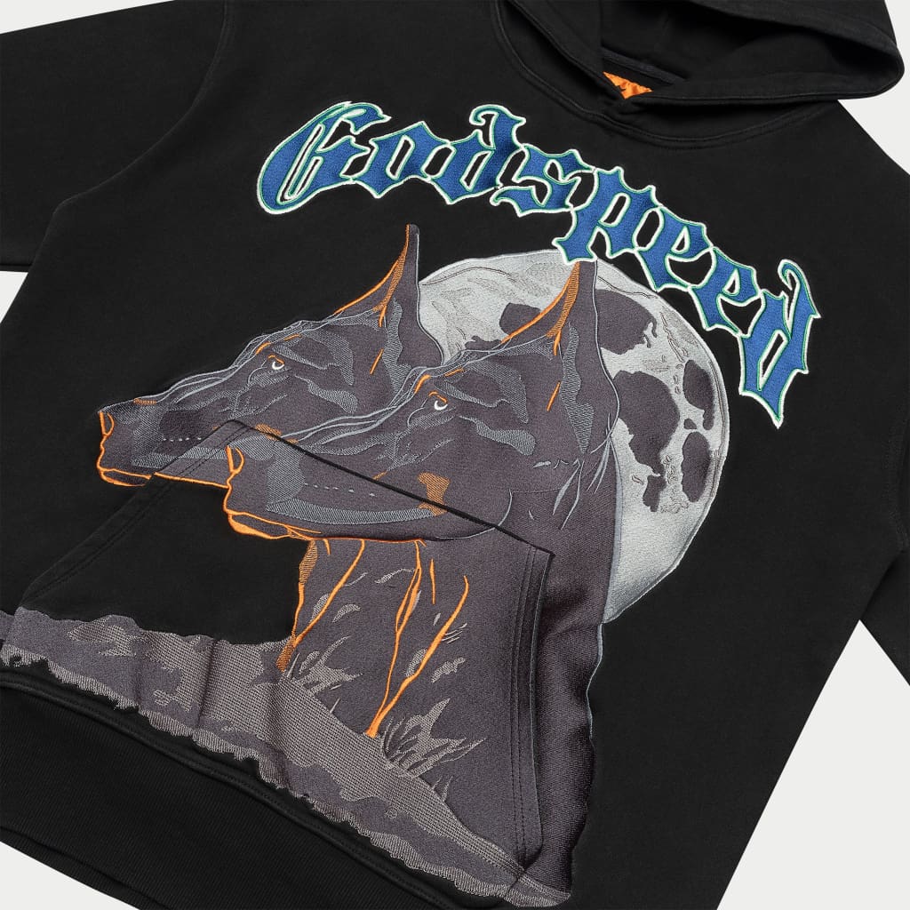 F.T.D Embroidered Hoodie (Black)