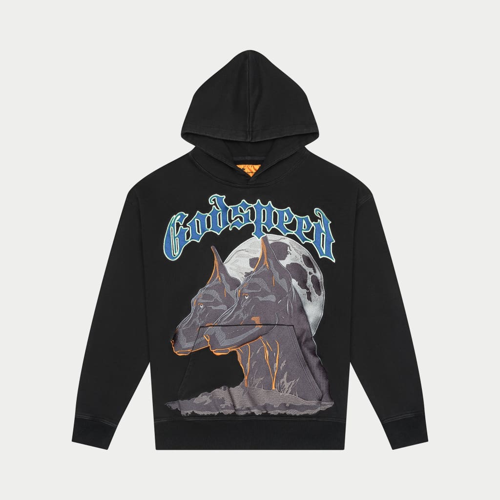 F.T.D Embroidered Hoodie (Black)