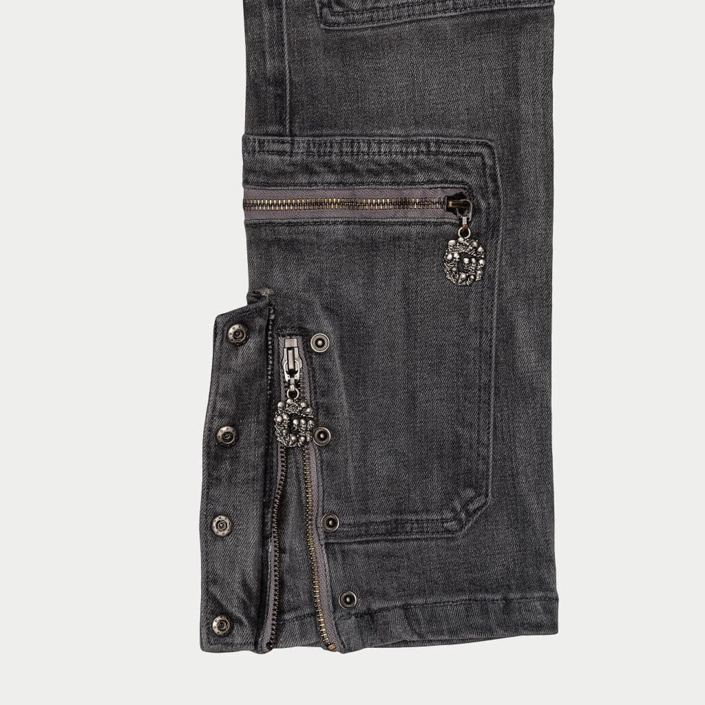 Wax Premium Cargo Pants (Grey Wash)