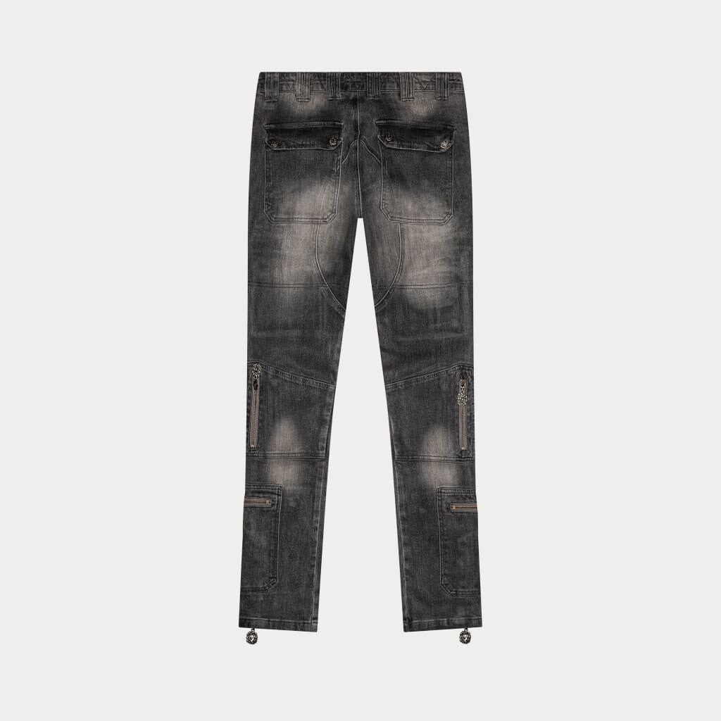Wax Premium Cargo Pants (Grey Wash)