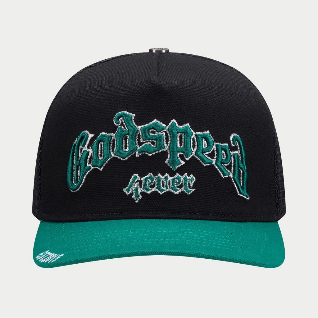 GS FOREVER TRUCKER HAT BLACK/GREEN