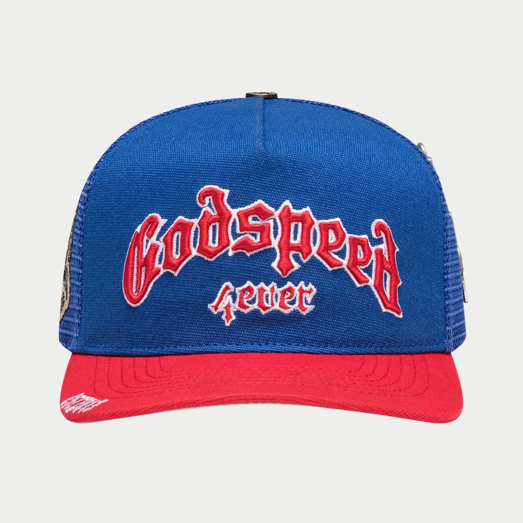 GS FOREVER TRUCKER HAT (BLUE/RED)