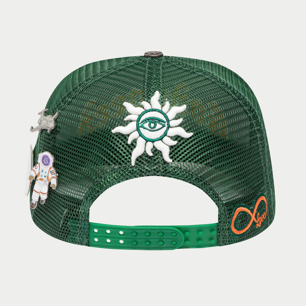 GS FOREVER TRUCKER HAT (GREEN/YELLOW)