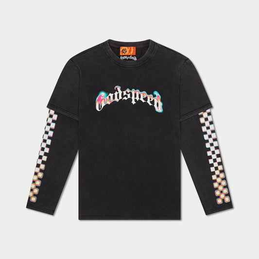 Neon Glitch Long Sleeve Shirt