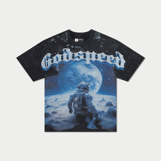 No Looking Back T-Shirt (Black/True Blue)