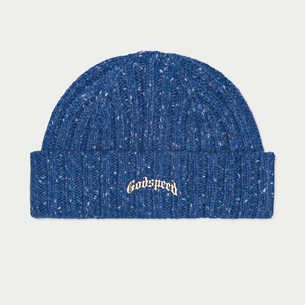 Og Logo Emblem Beanie (Blue Speckle)