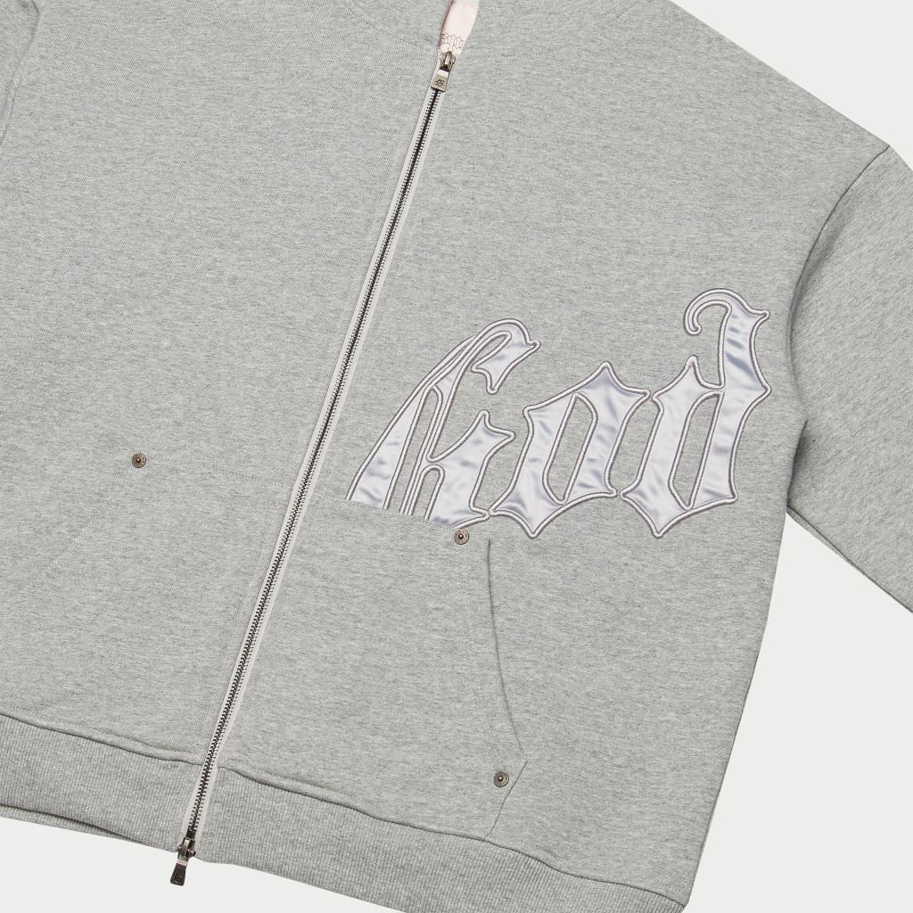 OG Logo Sweatsuit V2 (Grey/Silver Satin)