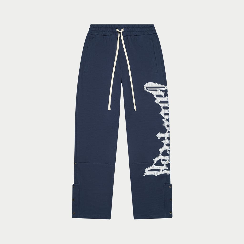OG Logo Sweatsuit V2 (Navy/Silver Satin)
