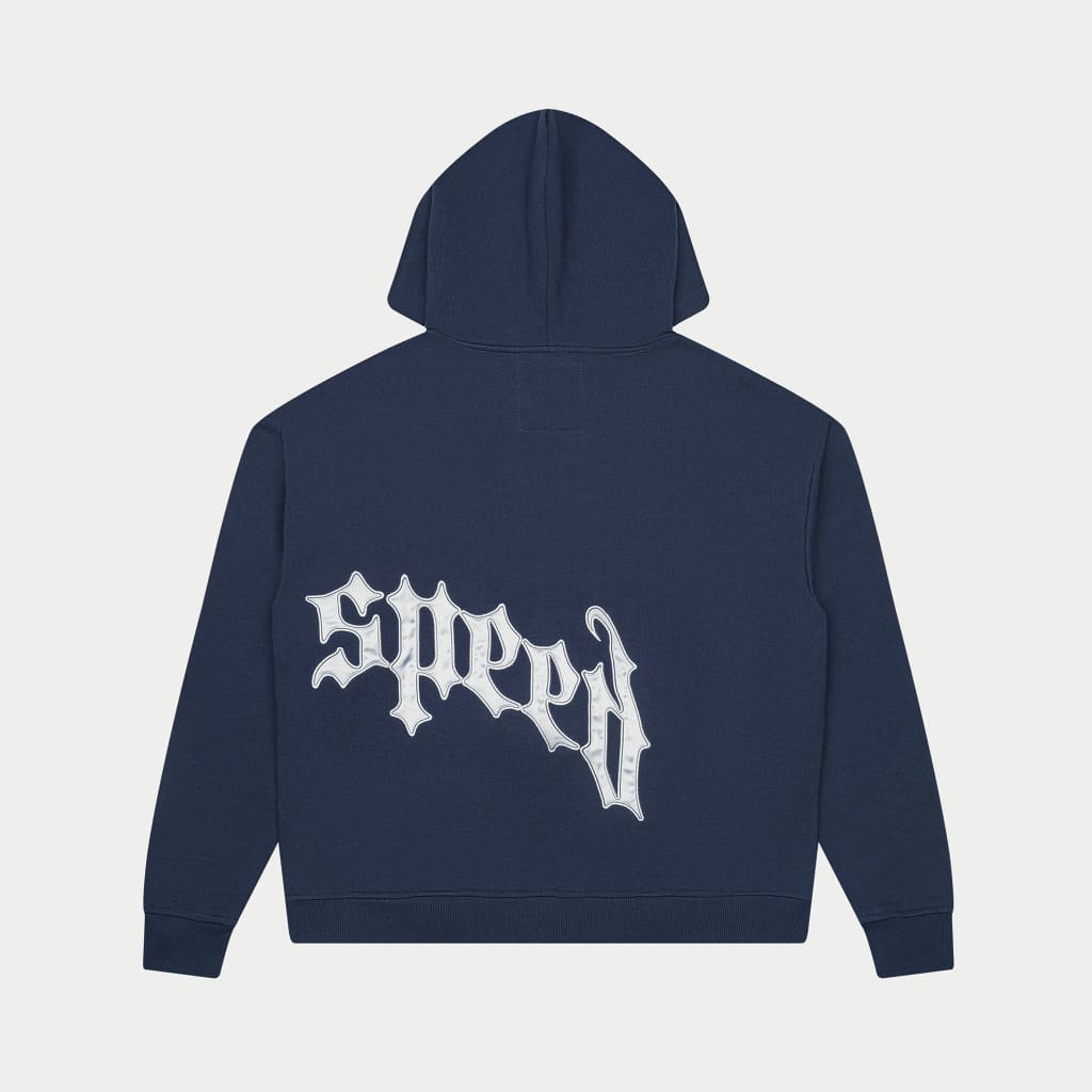 OG Logo Sweatsuit V2 (Navy/Silver Satin)