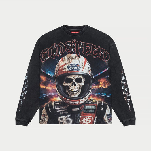 Racer Goldie LS T-Shirt (Black wash)