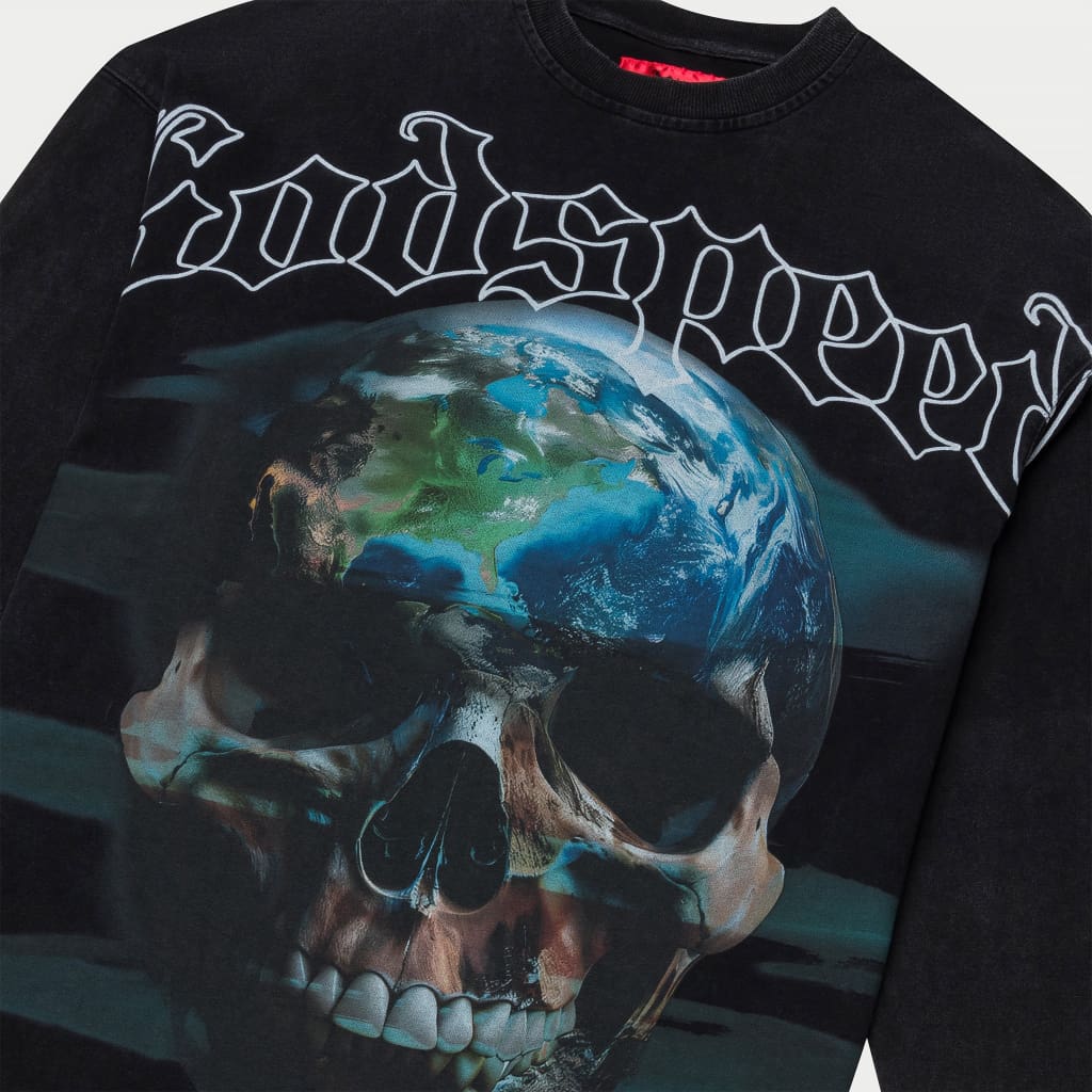 Sklobe LS T-Shirt (Black Wash)