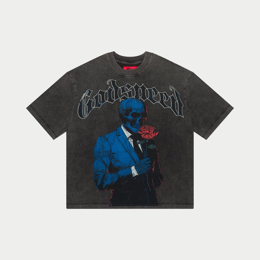 Smell The Roses T-Shirt (Grey Wash)