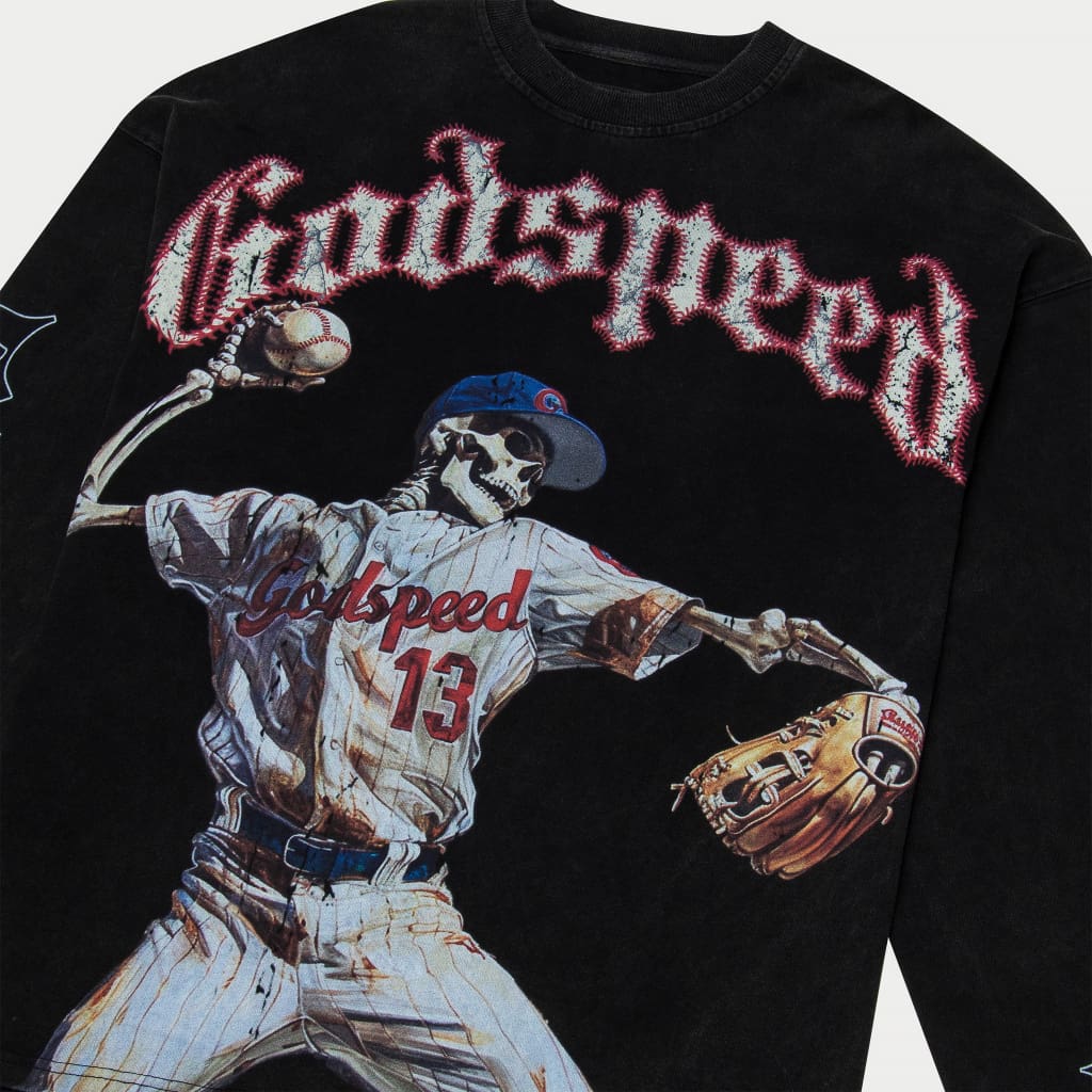 Strike Out LS T-Shirt (Black wash)