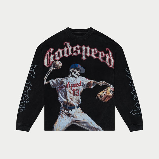 Strike Out LS T-Shirt (Black wash)