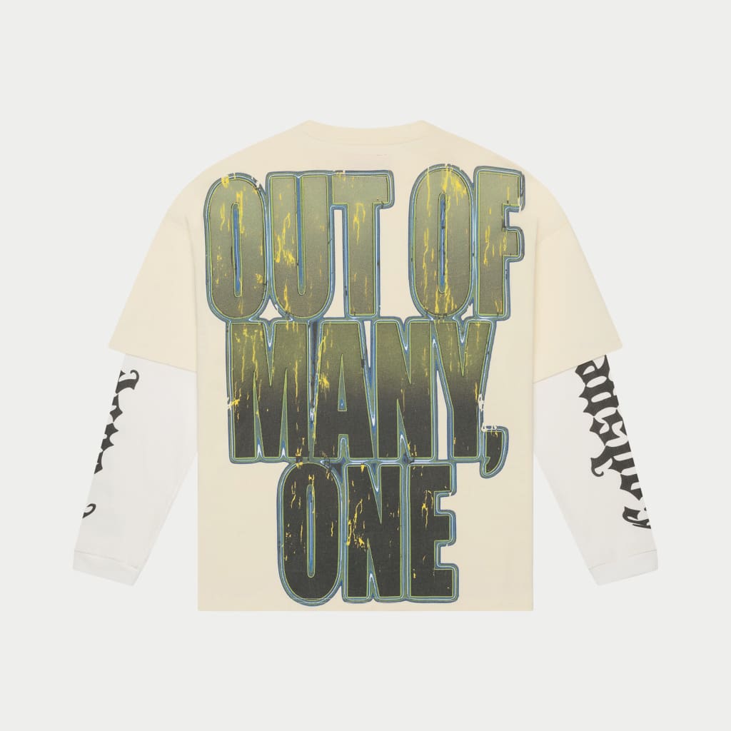 Sunset Drift Layered T-Shirt (Bone)